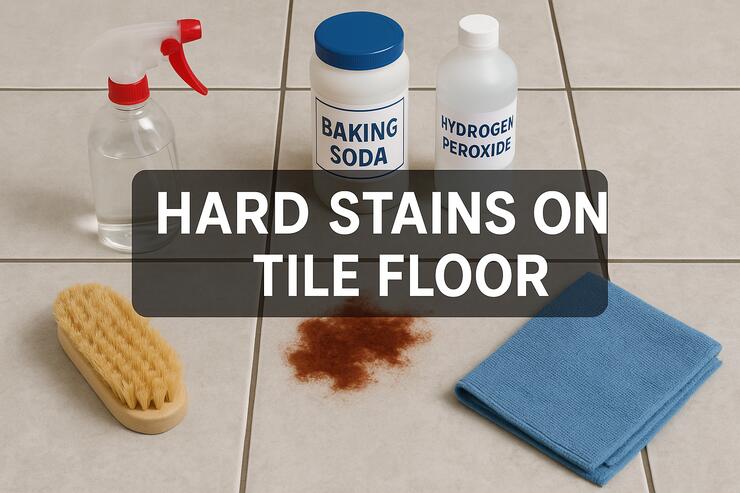 How to Get Rid of Hard Stains on a Tile Floor?