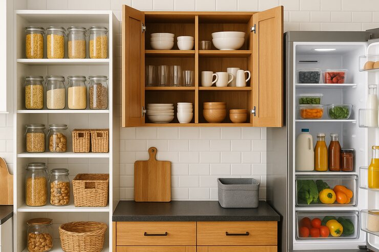 Smart Ways to Organise Your Kitchen Cabinets, Pantry, and Fridge