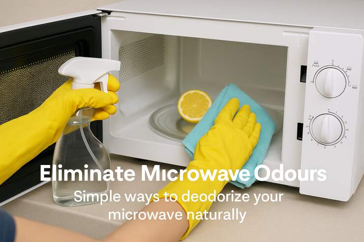 Eliminate Microwave Odours Naturally & Easily at Home