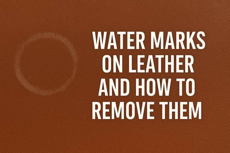 Water Marks on Leather and How to Remove Them