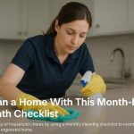 Clean a Home: Monthly Checklist for a Spotless Space